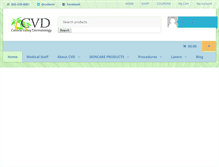 Tablet Screenshot of cvderm.com